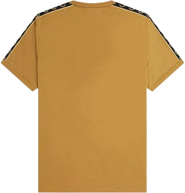 Fred Perry Fred Perry Contrast Tape Ringer T-Shirt Beige