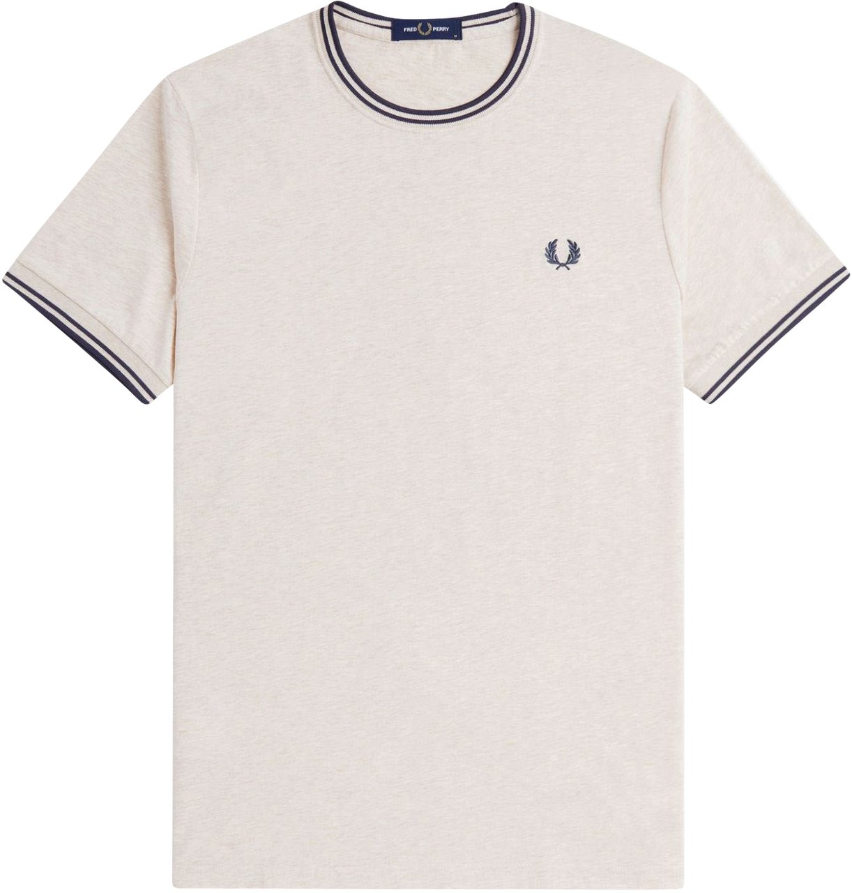 Fred Perry Fred Perry Twin Tipped T-Shirt Beige