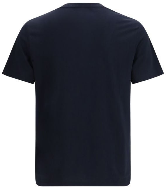 Fred Perry Blue Cotton T-Shirt Blauw