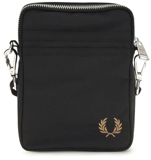 Fred Perry Fred Perry Black Nylon Shoulder Bag Zwart