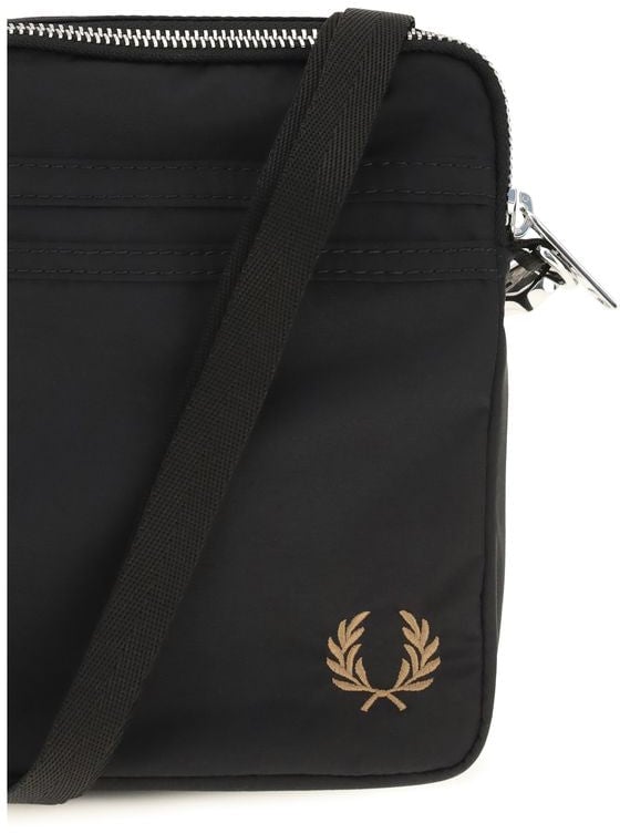 Fred Perry Fred Perry Black Nylon Shoulder Bag Zwart