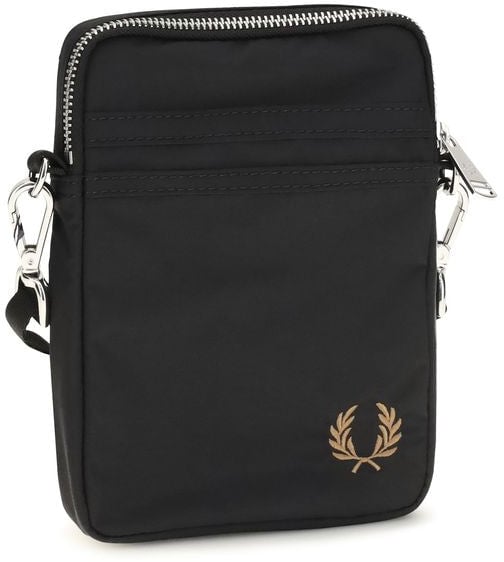 Fred Perry Fred Perry Black Nylon Shoulder Bag Zwart
