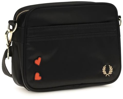 Fred Perry Fred Perry Black Nylon Shoulder Bag Zwart