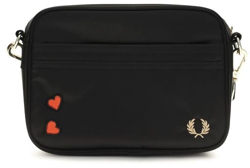 Fred Perry Fred Perry Black Nylon Shoulder Bag Zwart