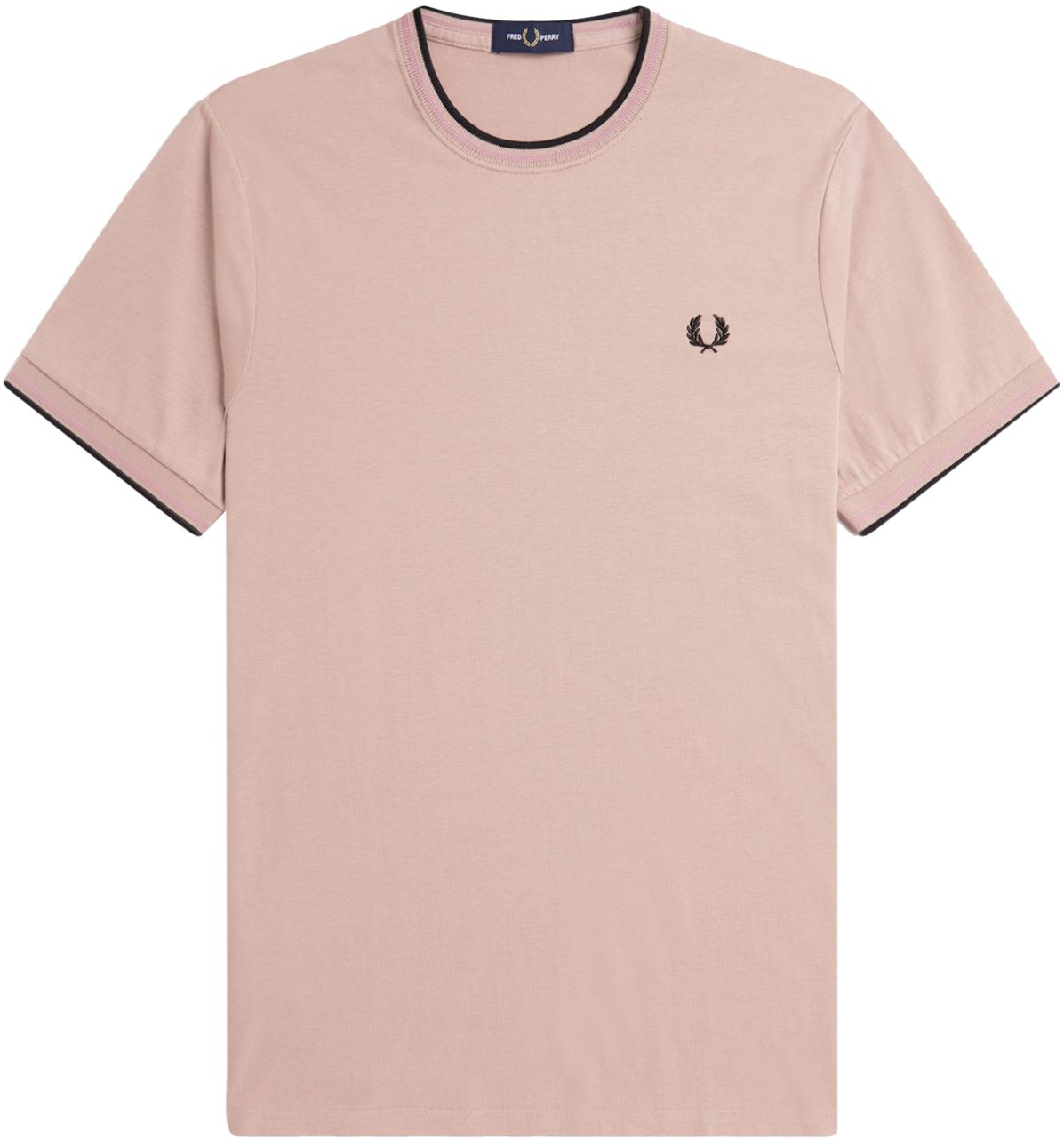 Fred Perry Fred Perry Twin Tipped T-Shirt Roze