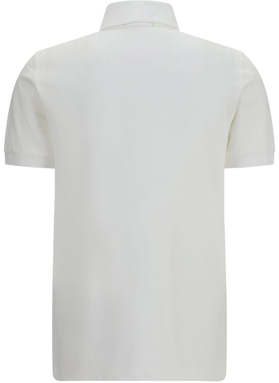 Fred Perry White Cotton Polo Shirt Wit