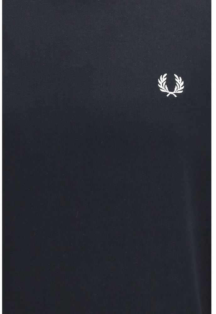 Fred Perry Black Cotton Sweatshirt Wit