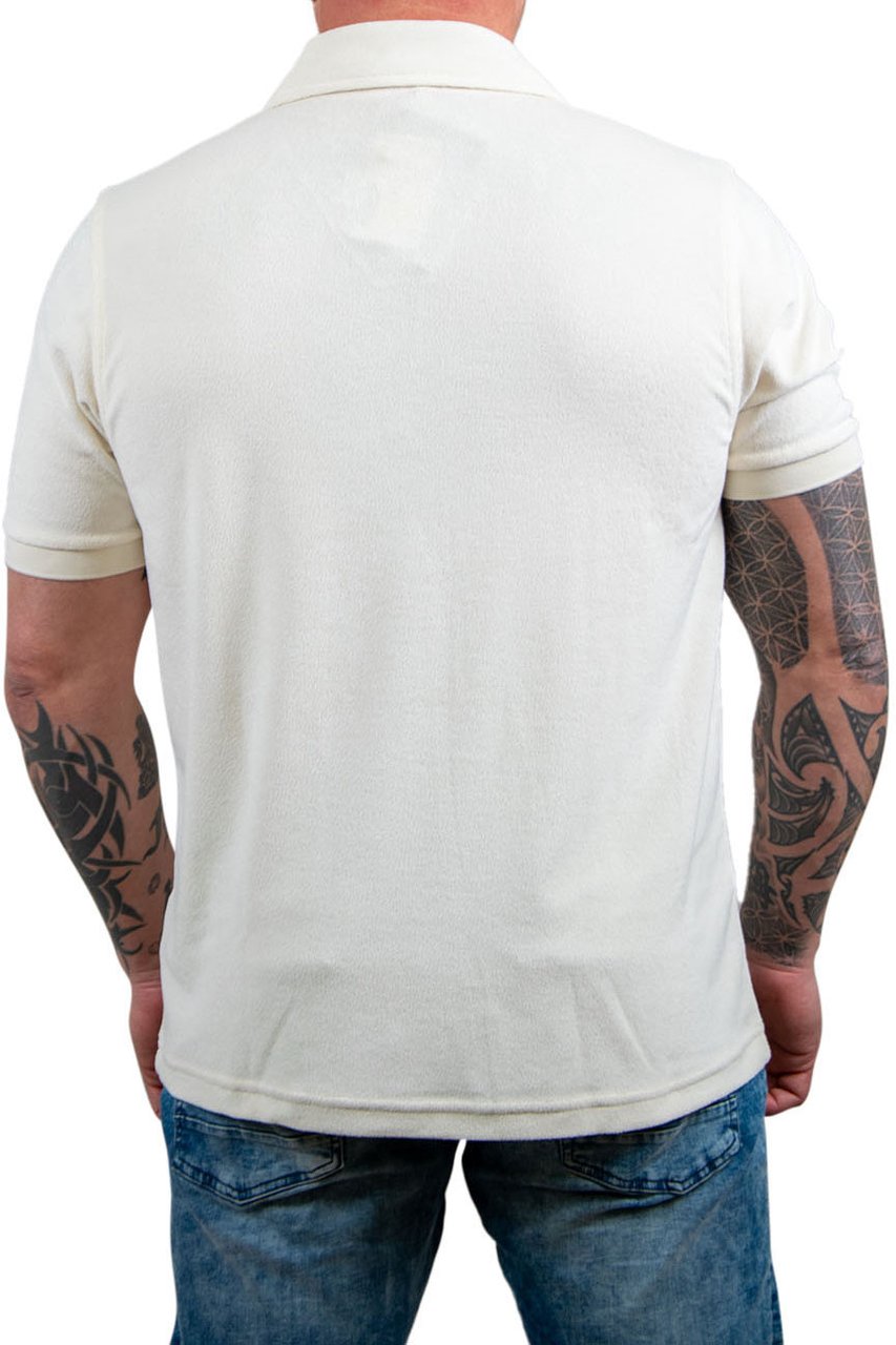 Fred Perry Fred Perry Open Collar Toweling Polo Beige