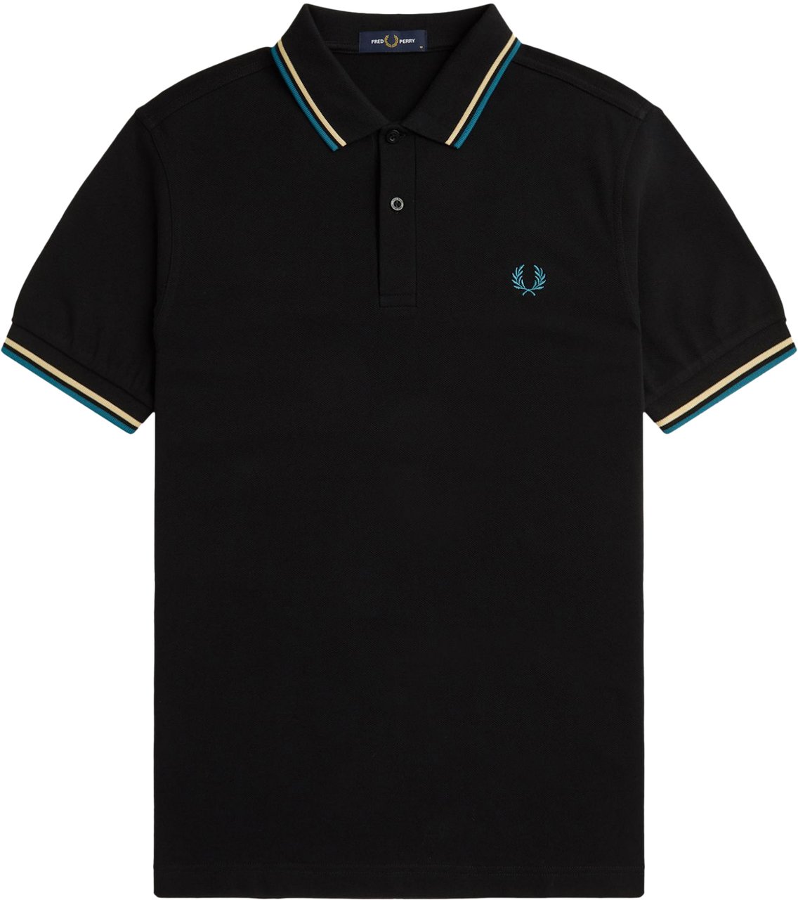 Fred Perry Fred Perry Twin Tipped Fred Perry Shirt Zwart