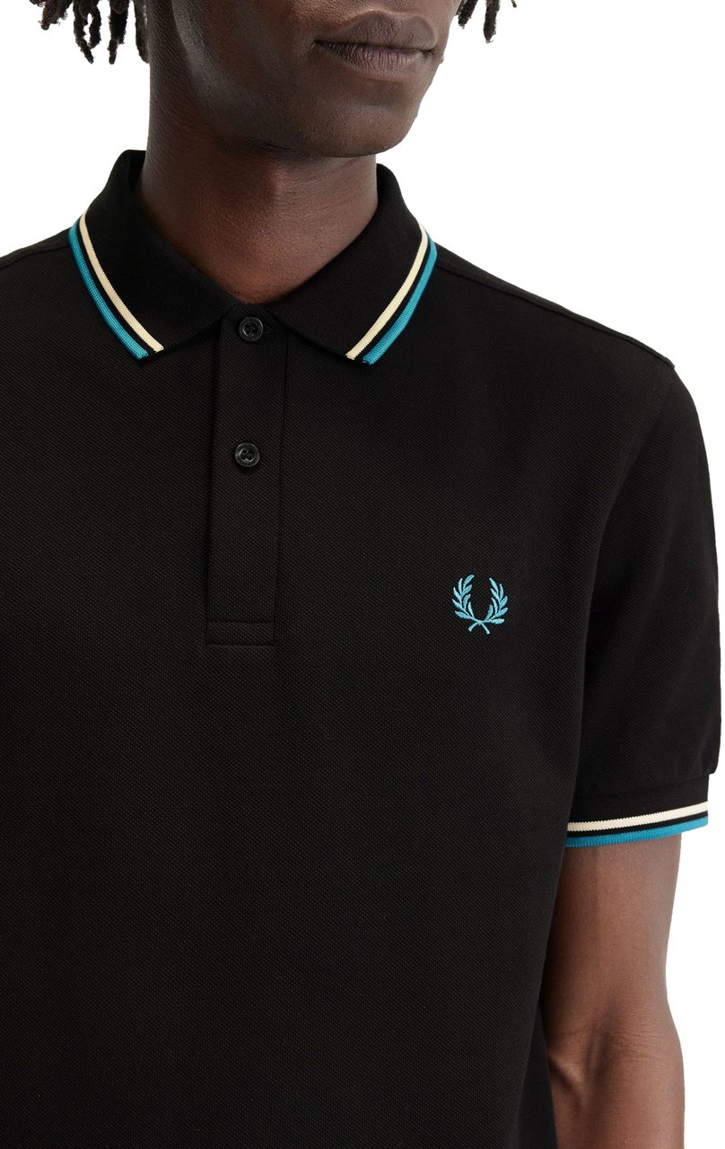 Fred Perry Fred Perry Twin Tipped Fred Perry Shirt Zwart