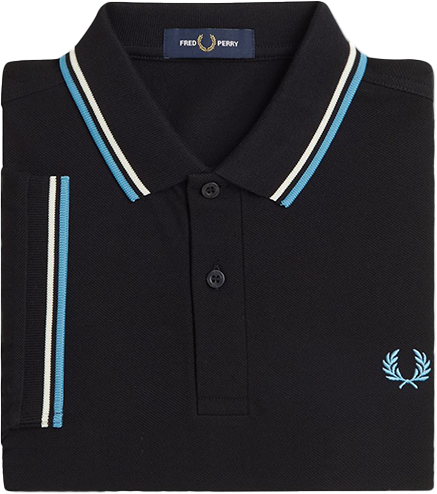 Fred Perry Fred Perry Twin Tipped FP Shirt Zwart