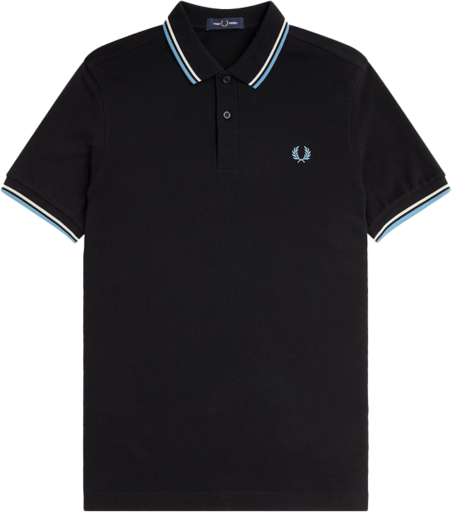 Fred Perry Fred Perry Twin Tipped FP Shirt Zwart