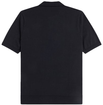 Fred Perry Argyle Knitted Shirt Zwart