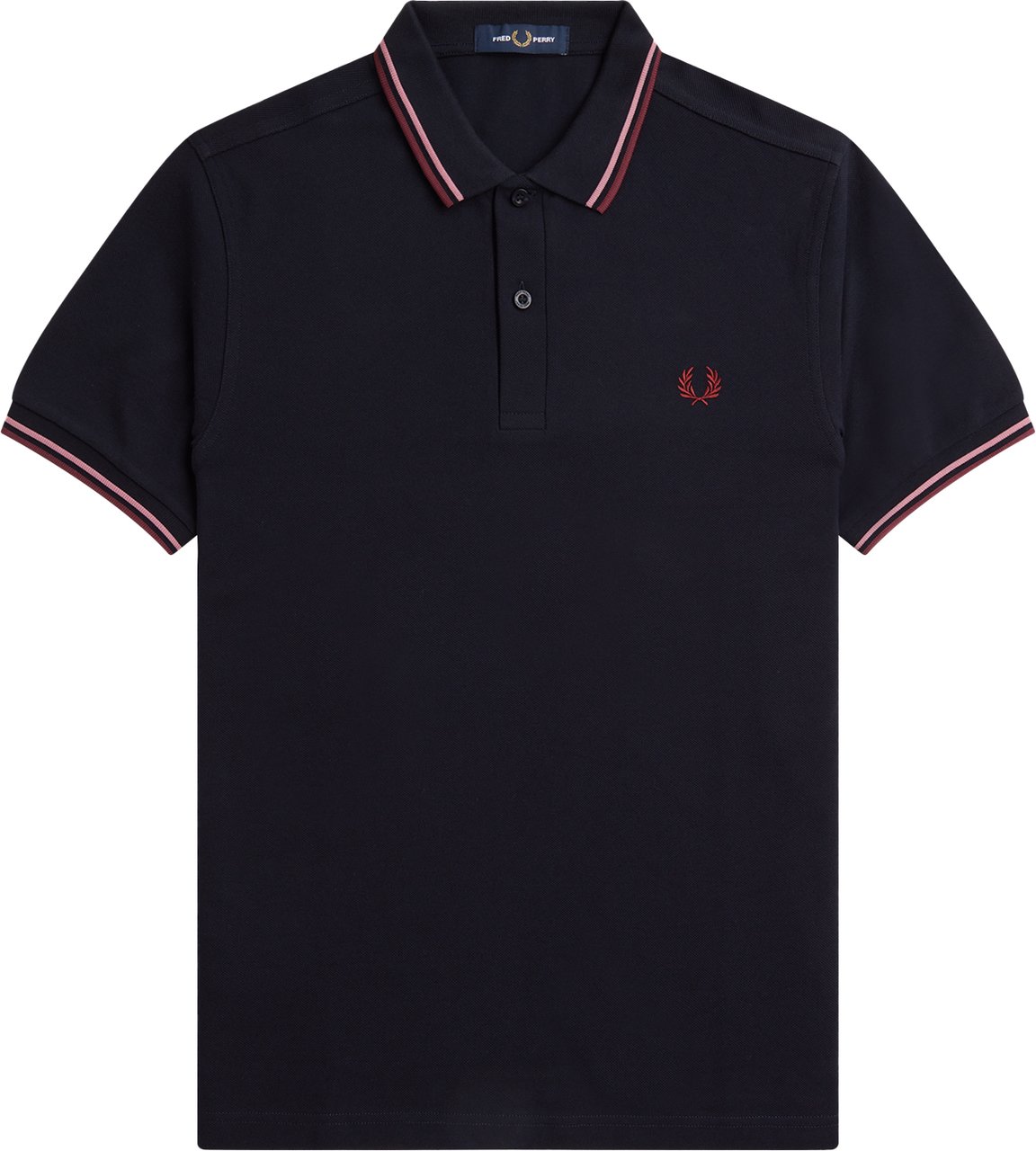 Fred Perry Fred Perry Twin Tipped Fred Perry Shirt Blauw