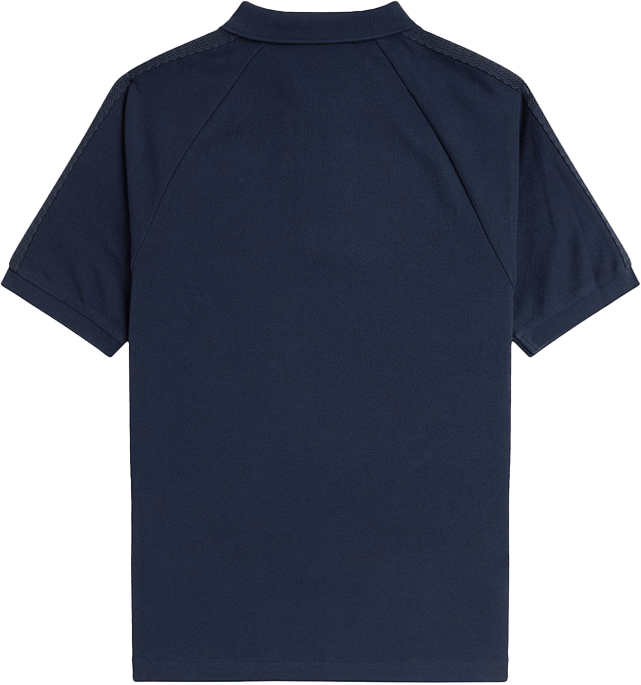 Fred Perry Fred Perry Honeycomb Taped Polo Shirt Blauw