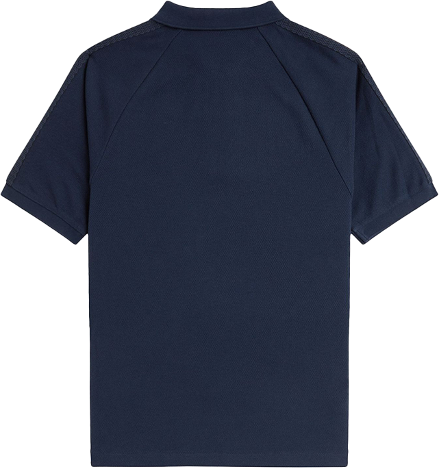 Fred Perry Fred Perry Honeycomb Taped Polo Shirt Blauw
