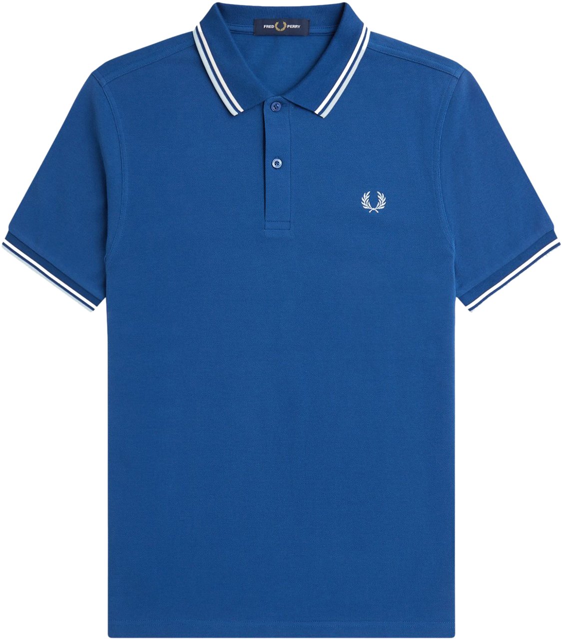 Fred Perry Fred Perry Twin Tipped Fred Perry Shirt Blauw