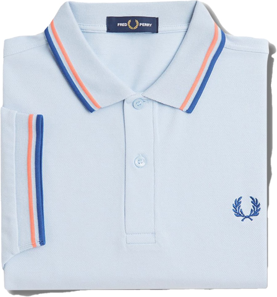 Fred Perry Fred Perry Twin Tipped Polo Shirt Blauw