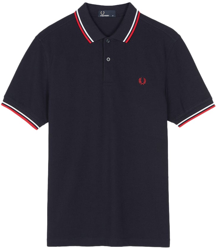 Fred Perry Fred Perry Twin Tipped Fred Perry Shirt Blauw