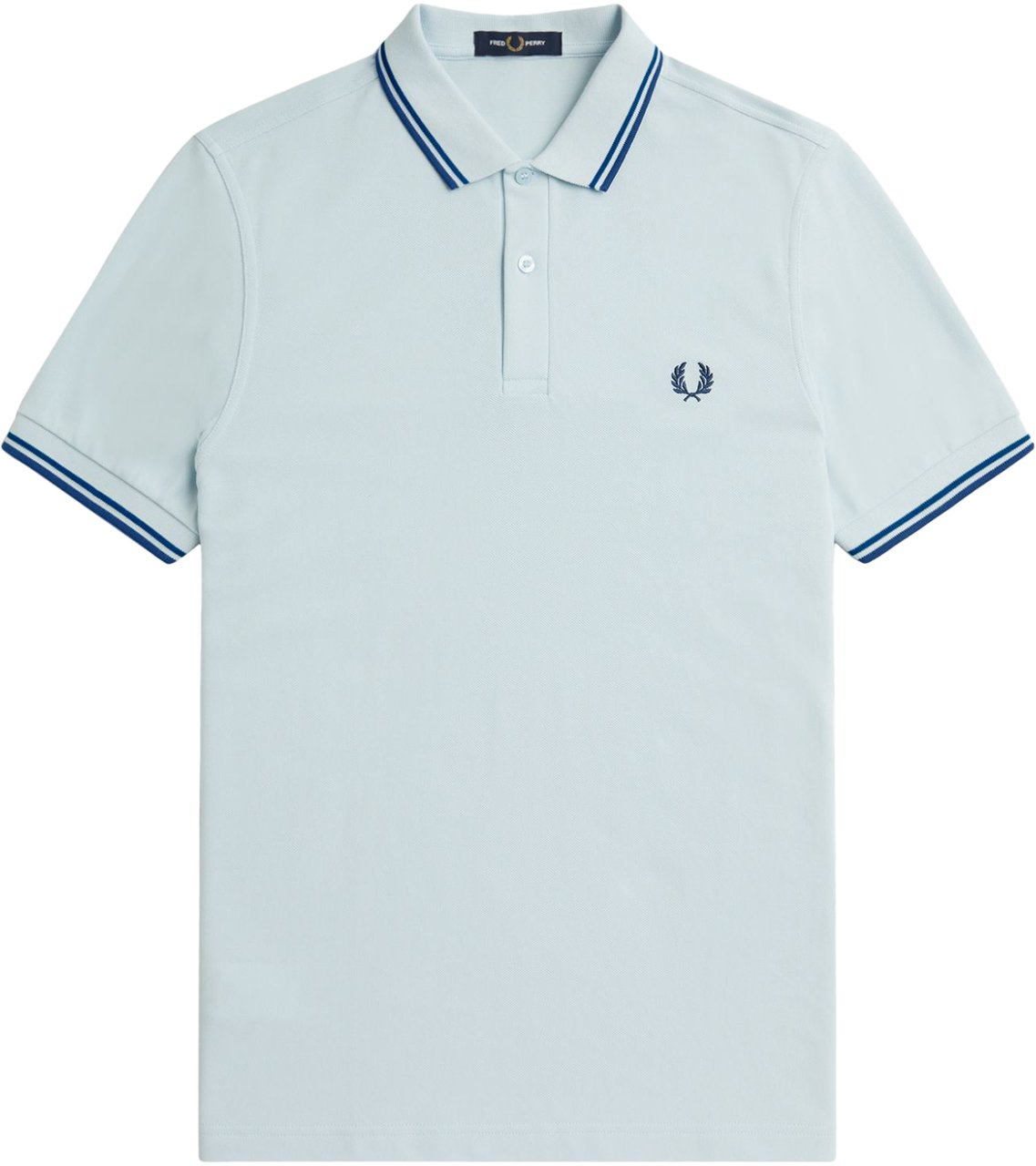 Fred Perry Fred Perry Twin Tipped Polo Shirt Blauw