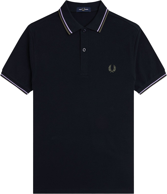 Fred Perry Fred Perry Twin Tipped Fred Perry Shirt Blauw