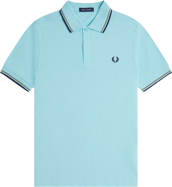 Fred Perry Fred Perry Twin Tipped Fred Perry Shirt Blauw