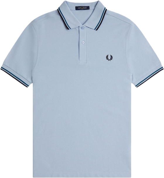Fred Perry Fred Perry Twin Tipped Fred Perry Shirt Blauw