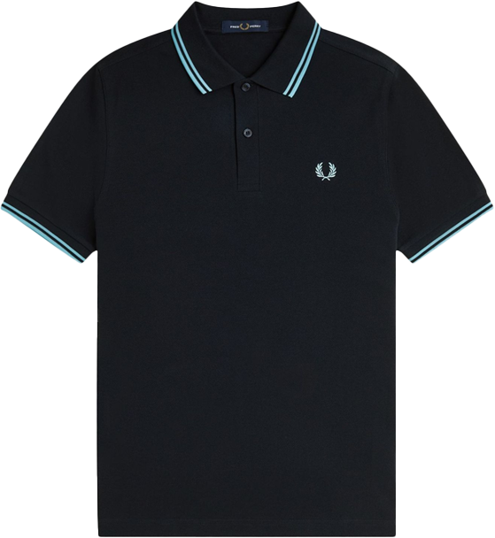 Fred Perry Fred Perry Twin Tipped Fred Perry Shirt Blauw