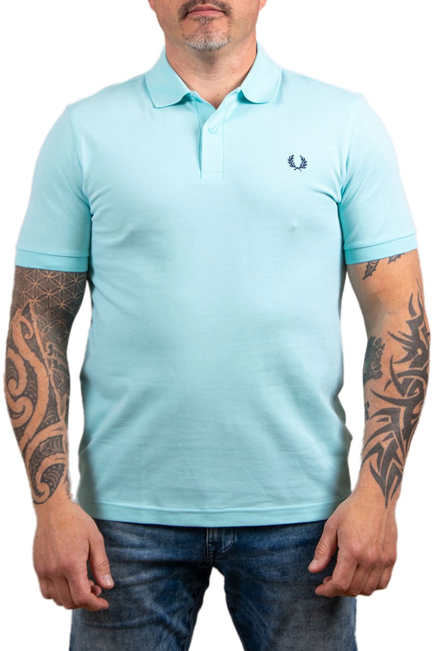 Fred Perry Fred Perry Plain Fred Perry Shirt Blauw