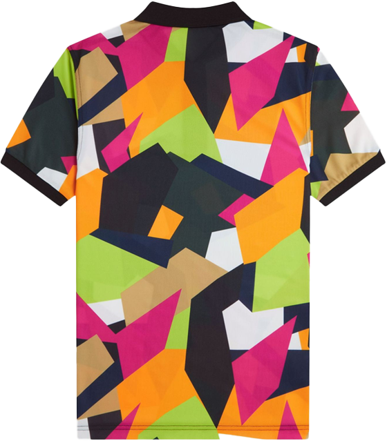 Fred Perry Fred Perry On Court Printed FP Shirt Blauw