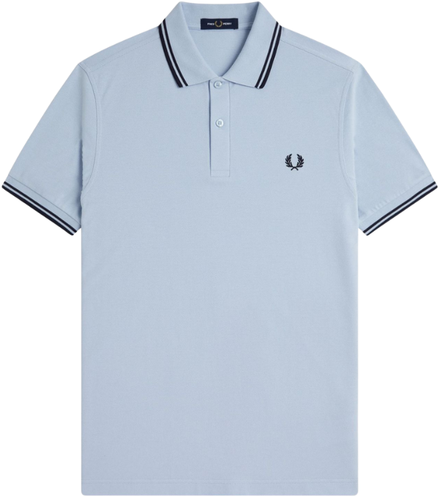 Fred Perry Fred Perry Twin Tipped Fred Perry Shirt Blauw