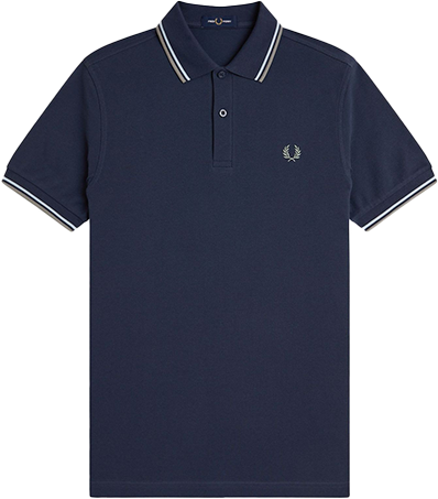 Fred Perry Fred Perry Twin Tipped Fred Perry Shirt Blauw