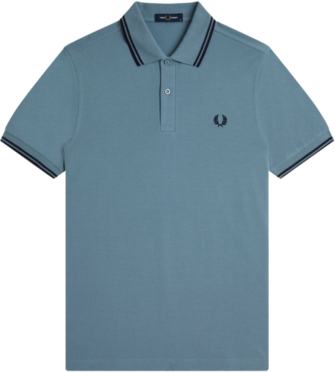 Fred Perry Fred Perry Twin Tipped Fred Perry Shirt Blauw