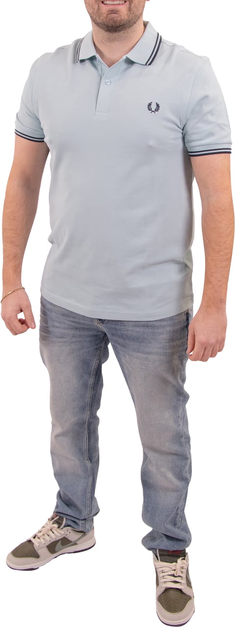 Fred Perry Fred Perry Twin Tipped Fred Perry Shirt Blauw