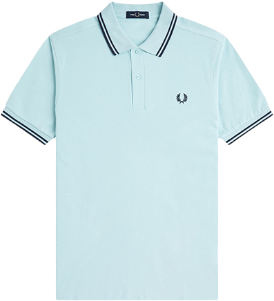 Fred Perry Fred Perry Twin Tipped Fred Perry Shirt Blauw