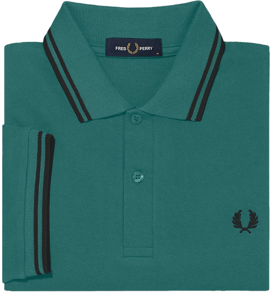 Fred Perry Fred Perry Twin Tipped Polo Shirt Groen