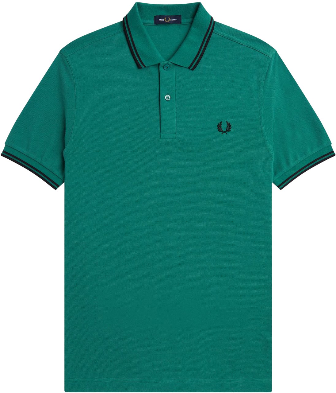 Fred Perry Fred Perry Twin Tipped Polo Shirt Groen