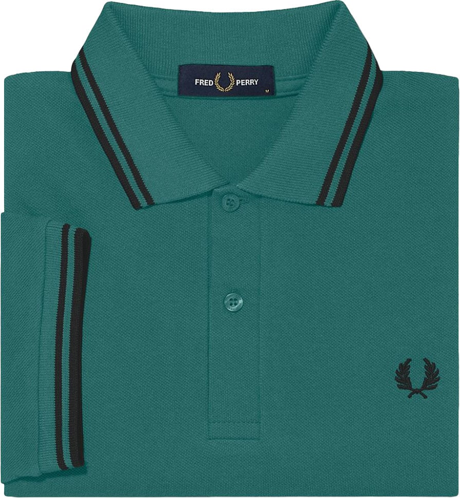Fred Perry Twin Tipped Polo Shirt Groen