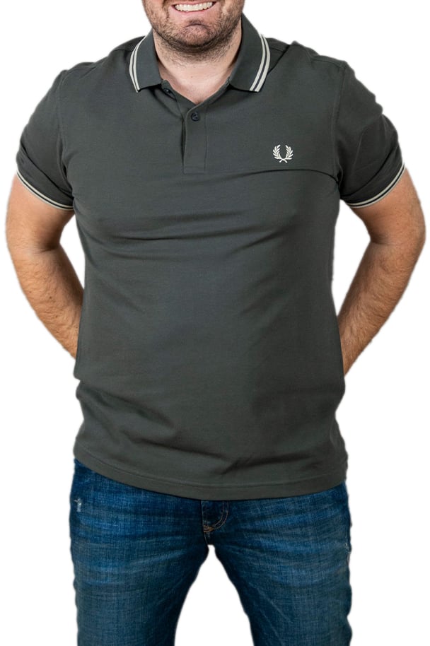Fred Perry Fred Perry Twin Tipped Fred Perry Shirt Groen