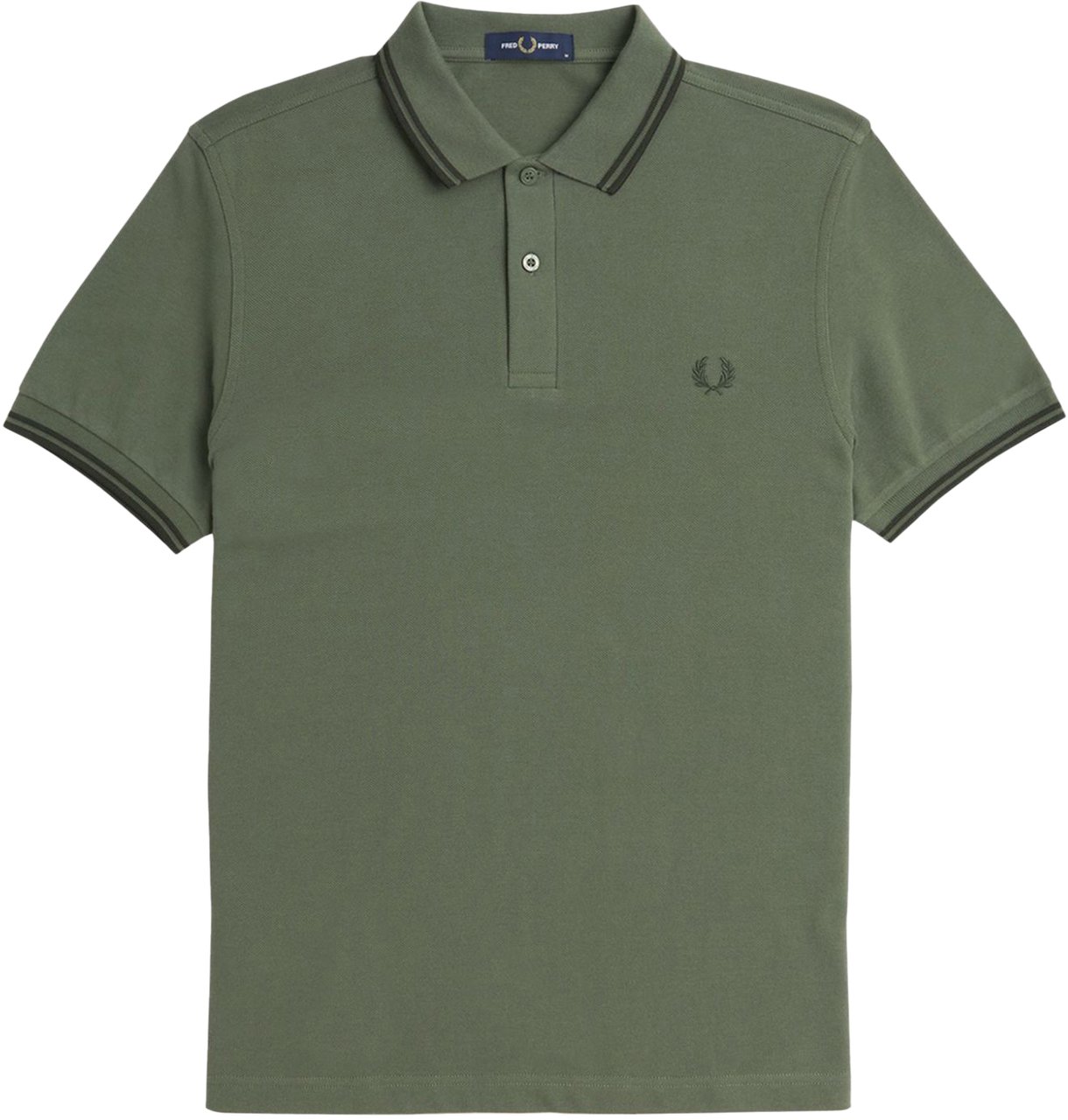 Fred Perry Fred Perry Twin Tipped Fred Perry Shirt Groen