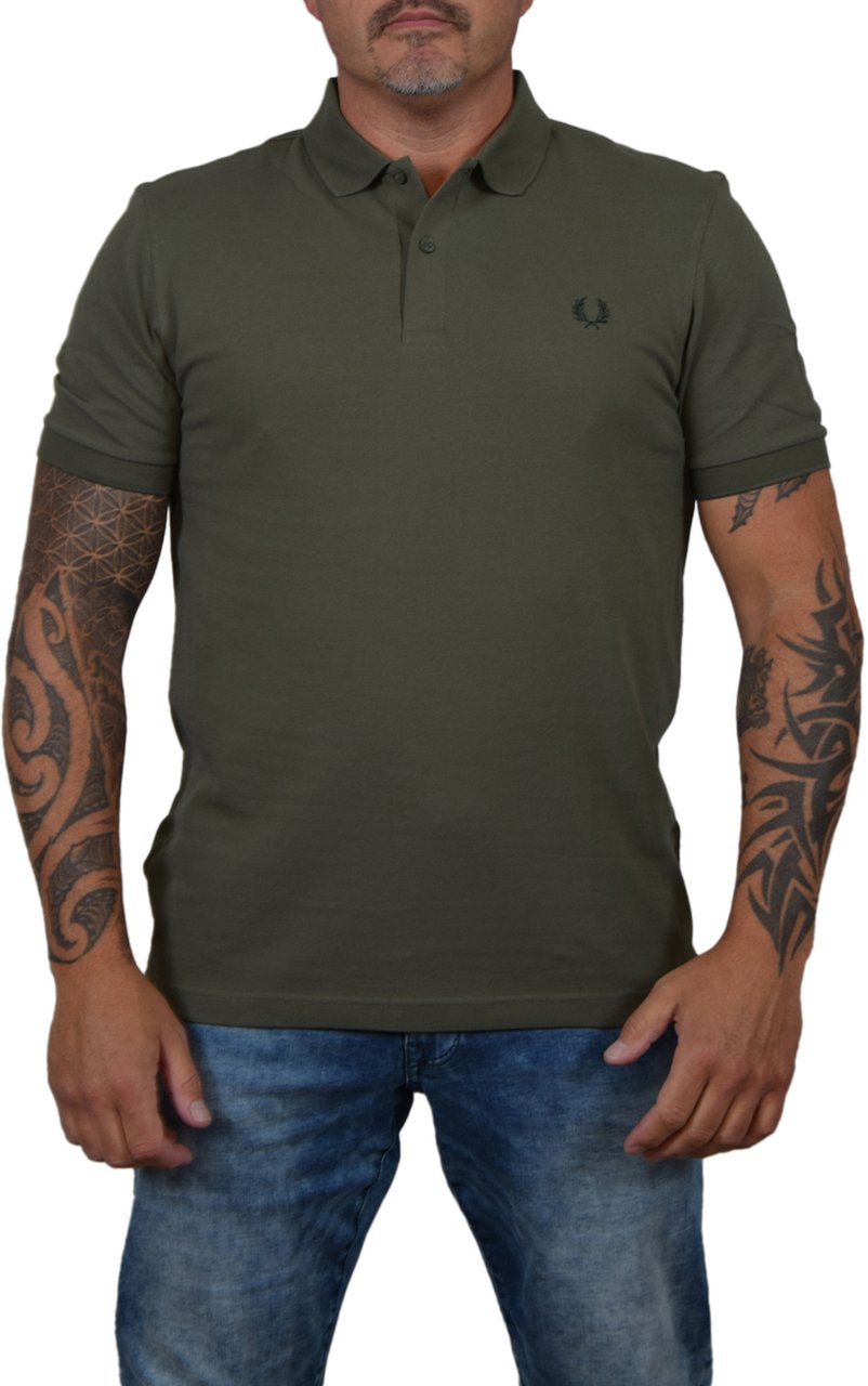 Fred Perry Plain Fred Perry Shirt Groen