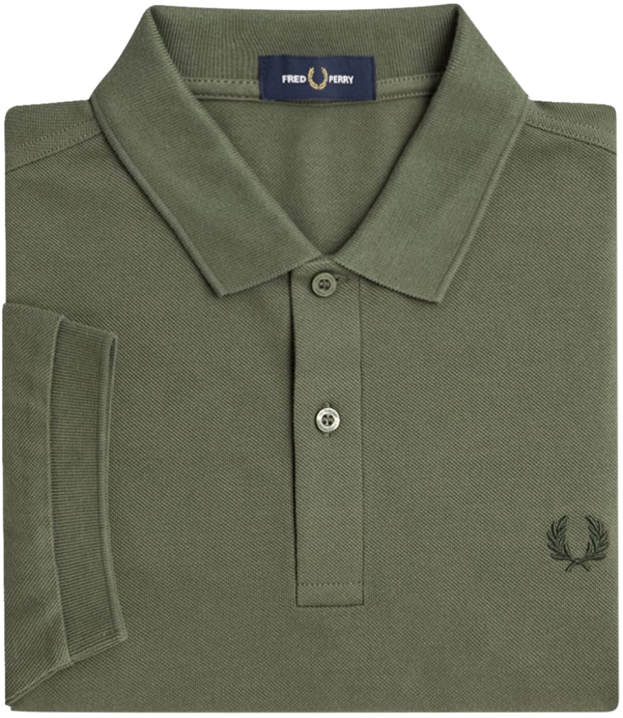 Fred Perry Plain Fred Perry Shirt Groen