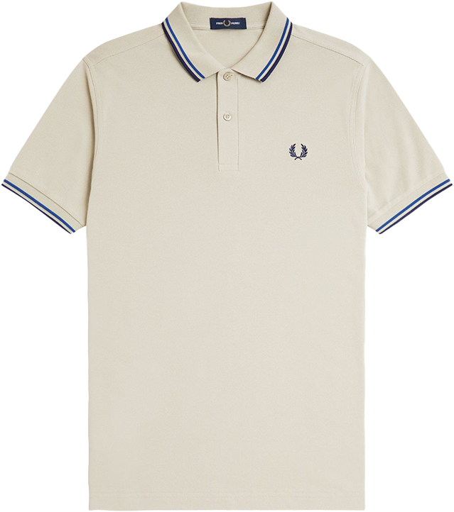 Fred Perry Fred Perry Twin Tipped FP Shirt Groen