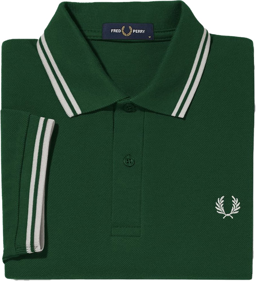 Fred Perry Fred Perry Twin Tipped Polo Shirt Groen