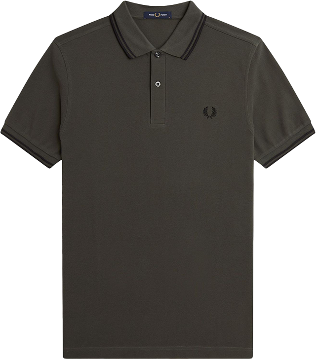 Fred Perry Fred Perry Twin Tipped Fred Perry Shirt Groen