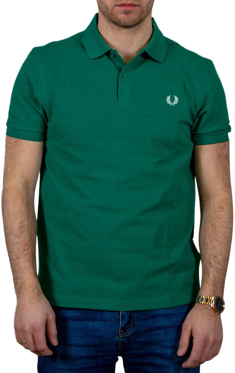 Fred Perry Fred Perry Plain Fred Perry Shirt Groen