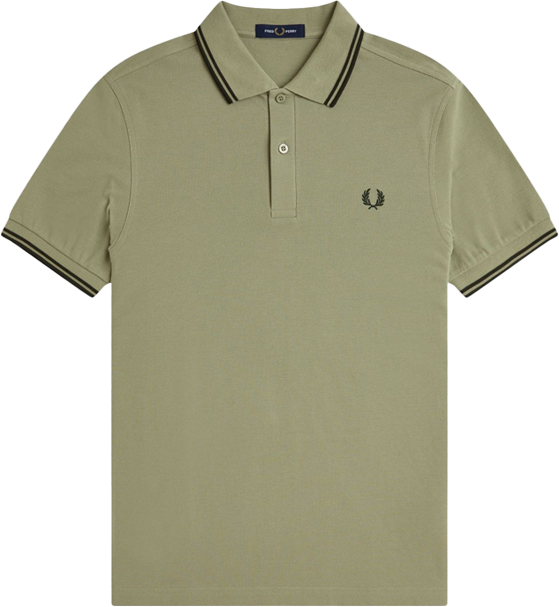Fred Perry Fred Perry Twin Tipped Fred Perry Shirt Groen
