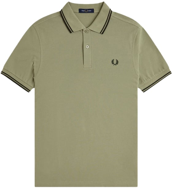 Fred Perry Fred Perry Twin Tipped Fred Perry Shirt Groen