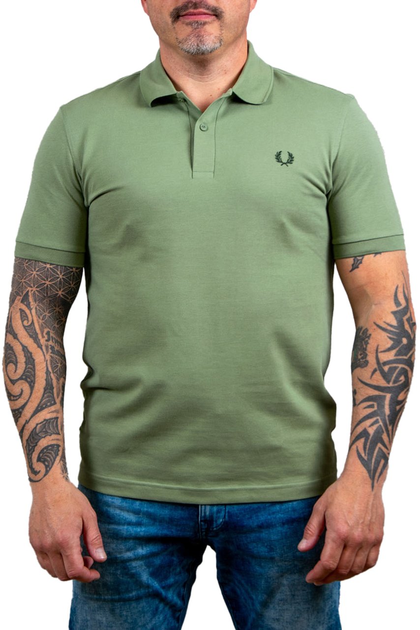 Fred Perry Fred Perry Plain Fred Perry Shirt Groen