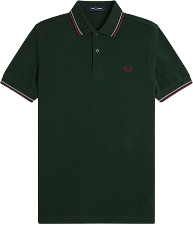 Fred Perry Fred Perry Twin Tipped Fred Perry Shirt Groen